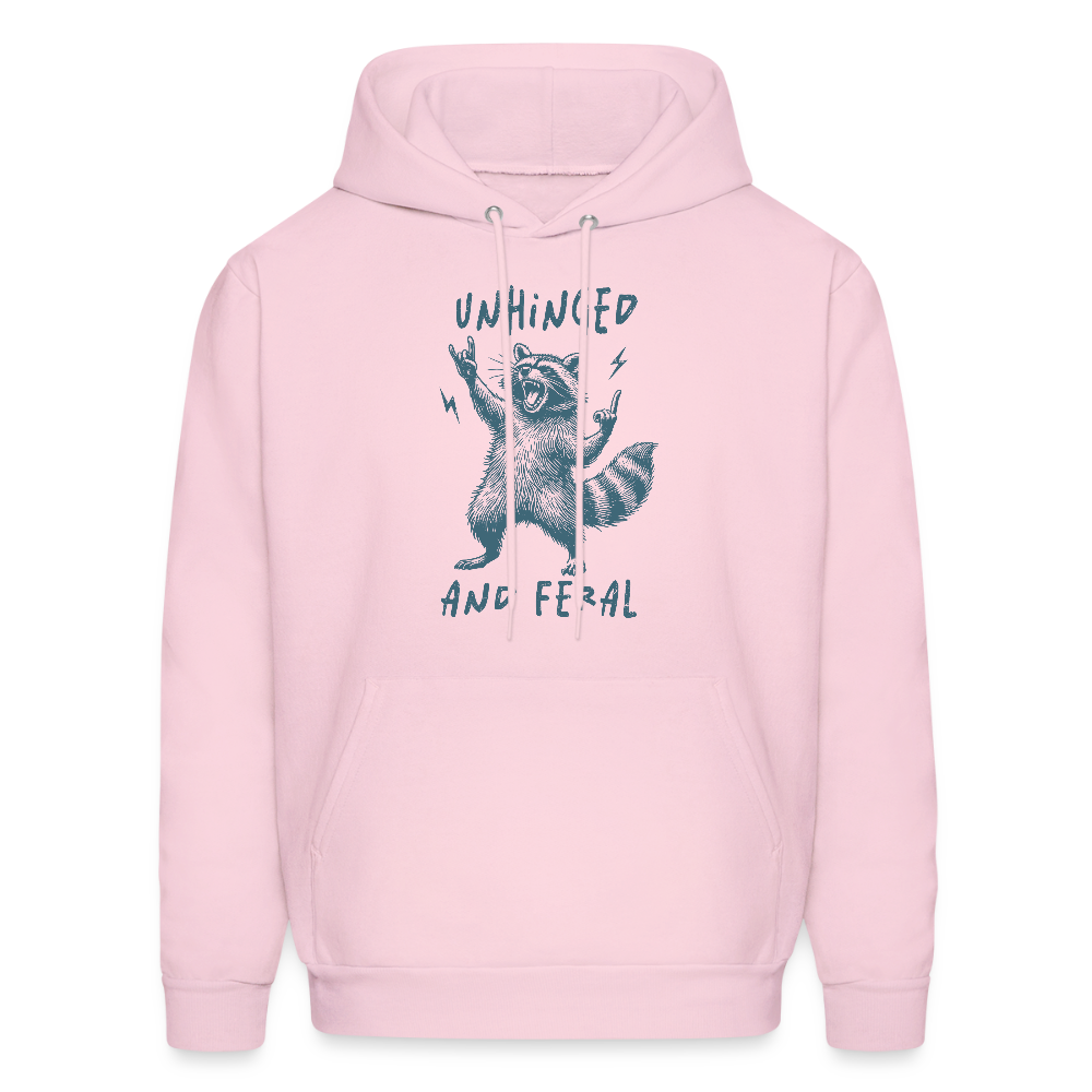 Unhinged and Feral Hoodie Color: pale pink