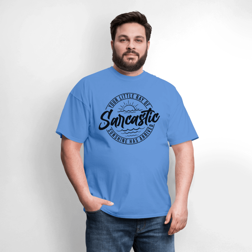 Sarcastic Ray of Sunshine Graphic T-Shirt - carolina blue