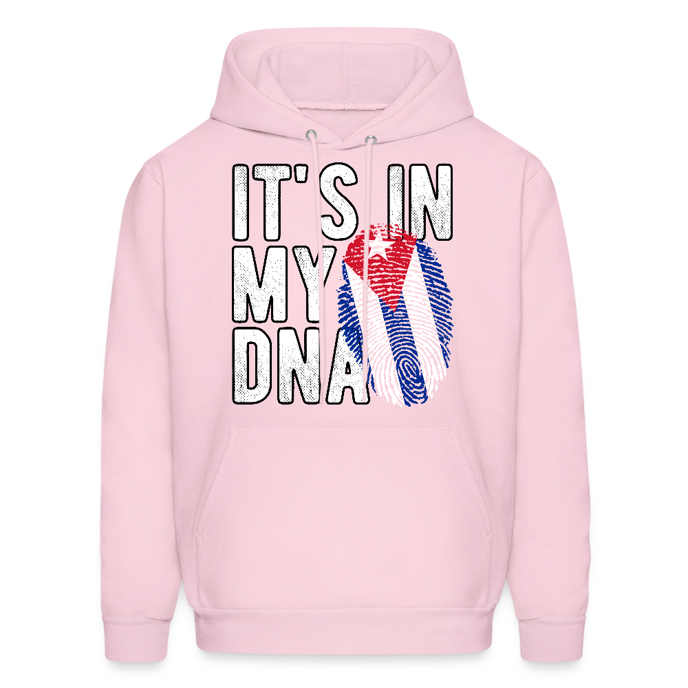 Cuban DNA Hoodie – Fingerprint Flag Design - pale pink