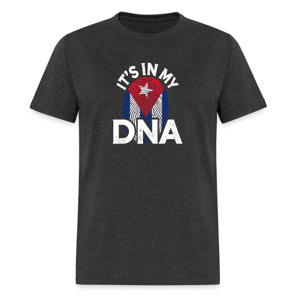 Cuba DNA Flag T-Shirt – Cuban Pride Tee - heather black