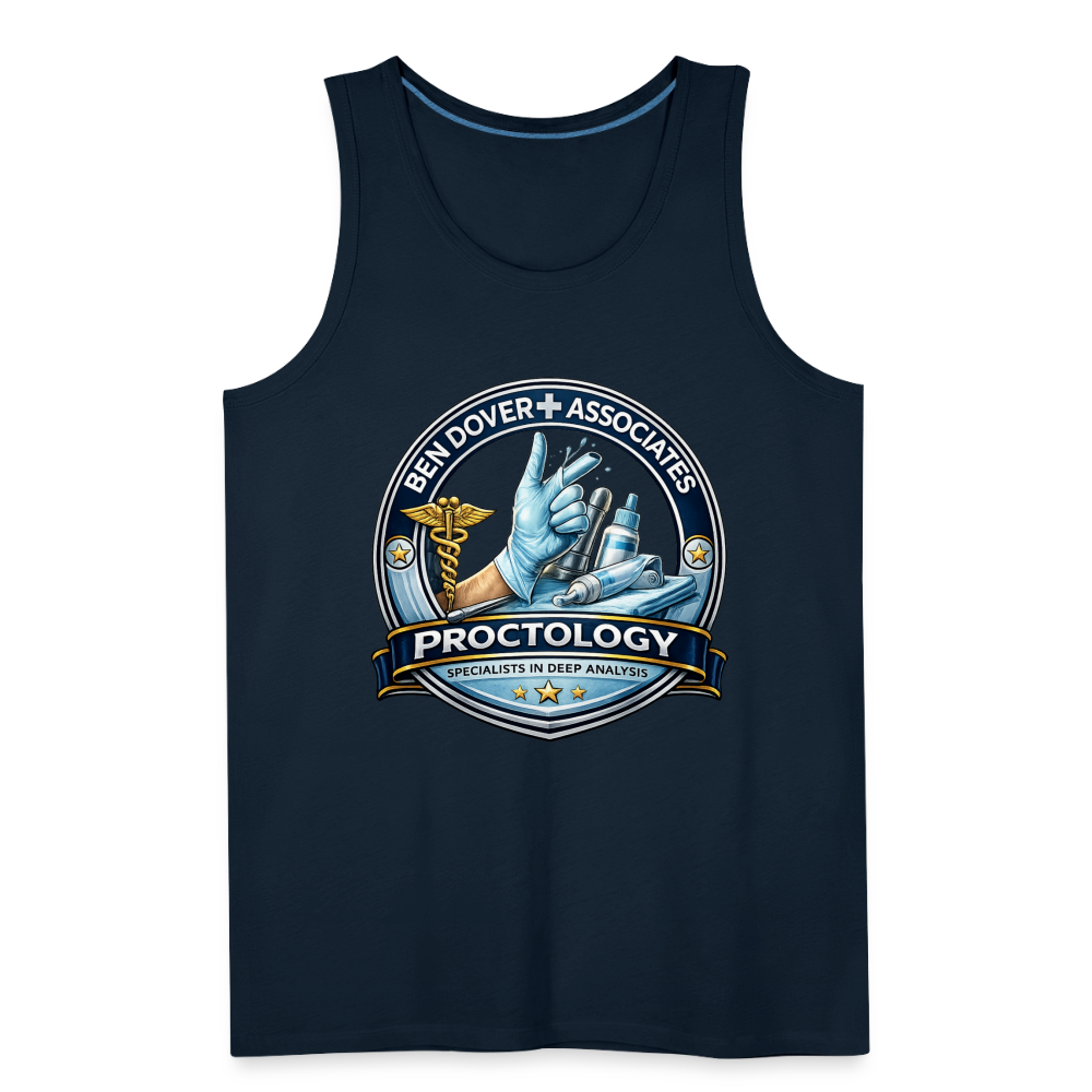 Ben Dover Proctology Funny Tank Top Color: White