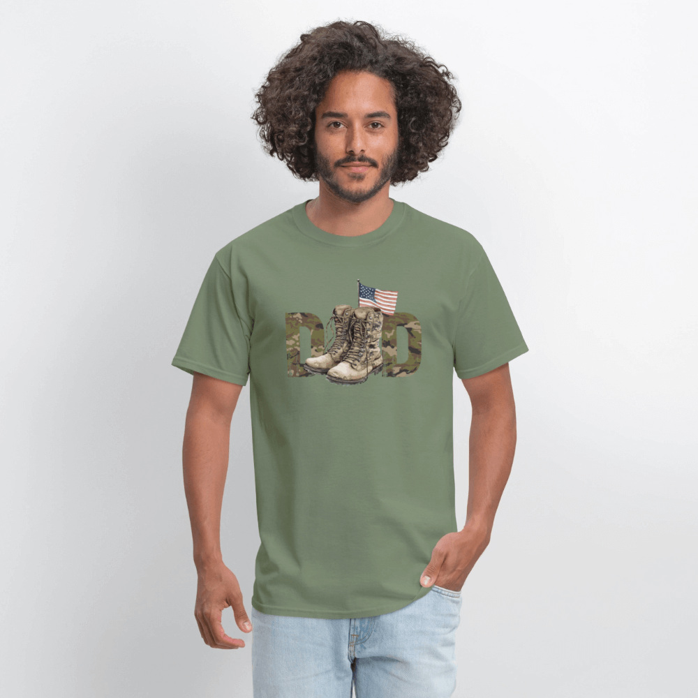 Military Dad T-Shirt - military green