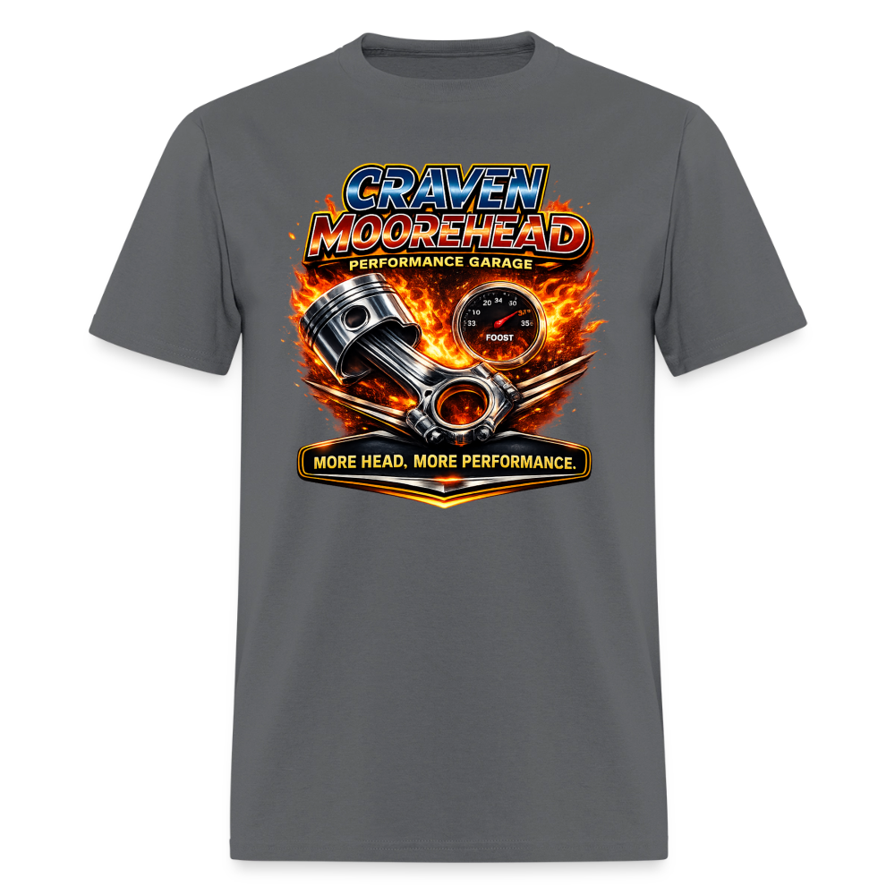 Craven Moorehead Performance Garage T-Shirt Color: charcoal