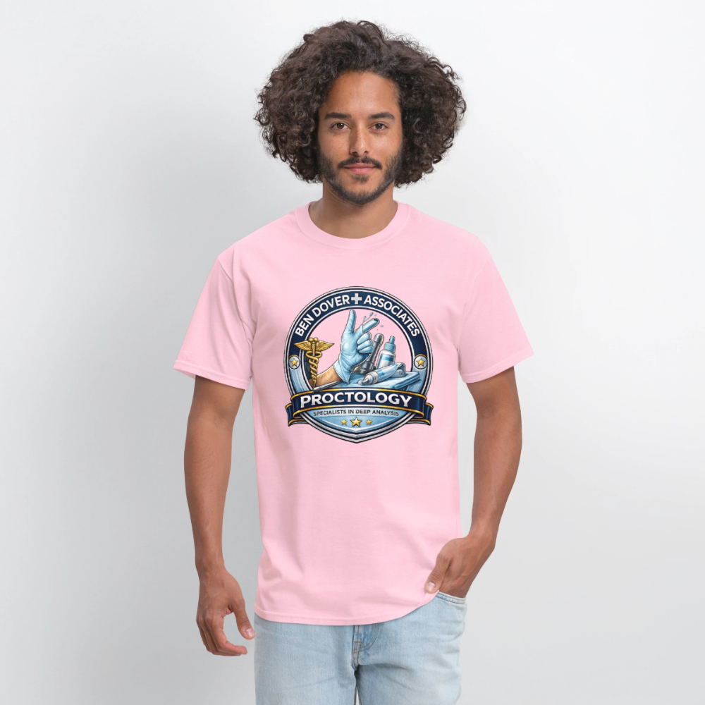 Ben Dover Proctology Funny Graphic T-Shirt Color: Rock