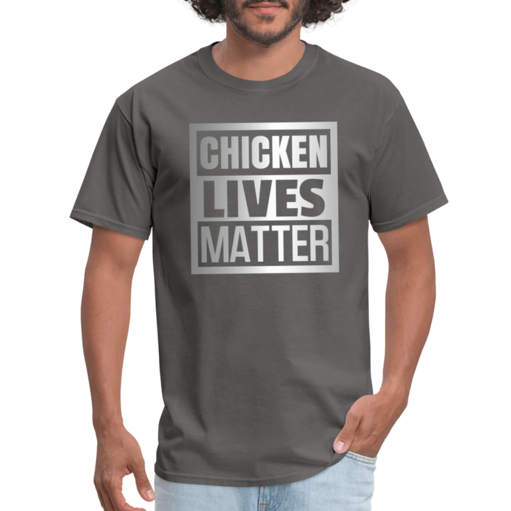 Chicken Lives Matter T-Shirt - charcoal