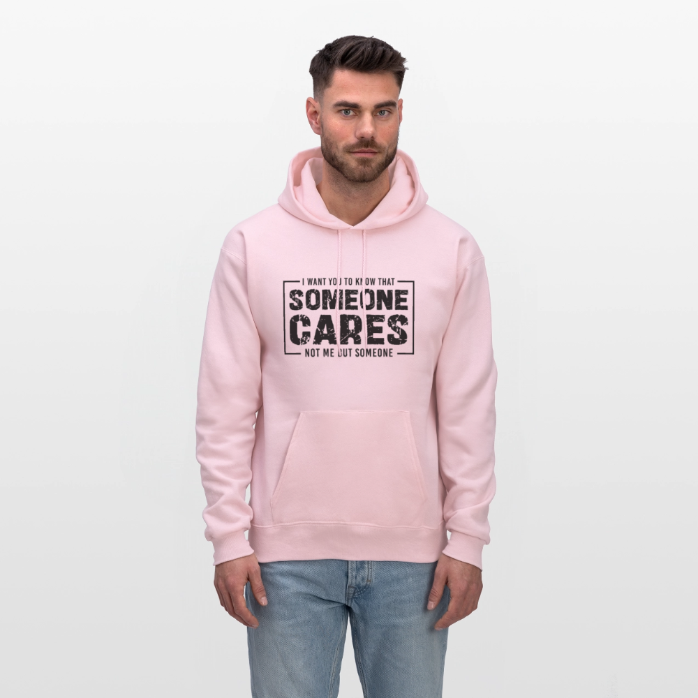 Someone Cares, Not Me (Sarcasm) Hoodie - pale pink