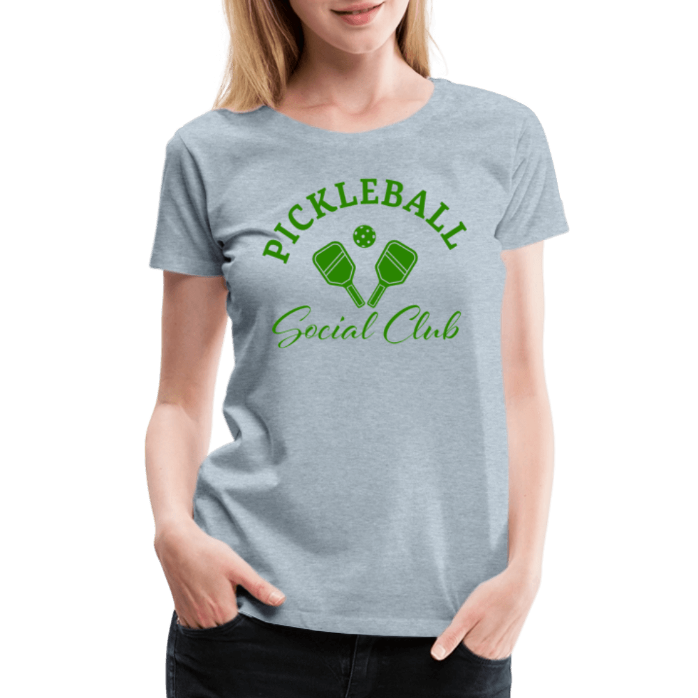 Pickleball Social Club Women’s Premium T-Shirt Color: white