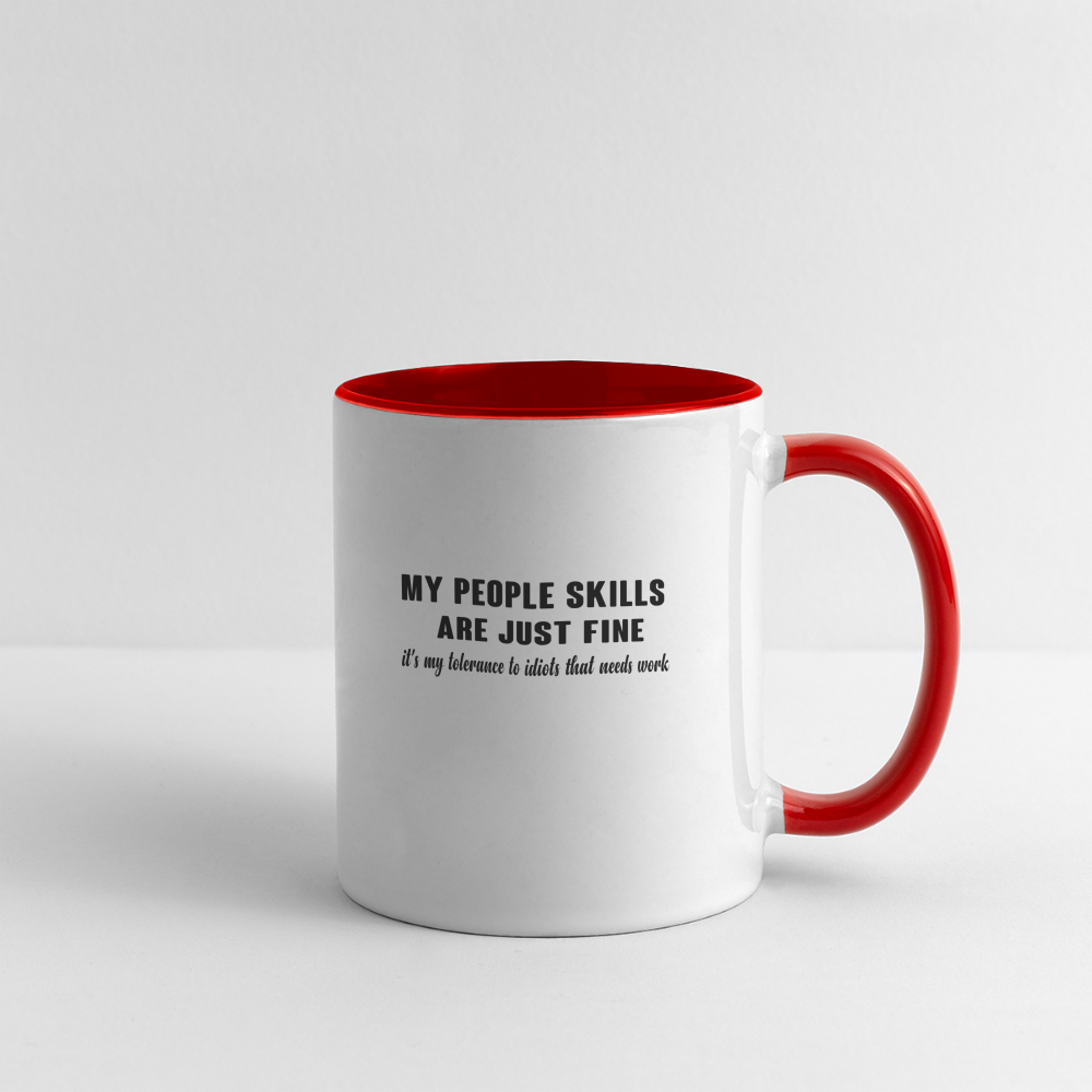 It's My Tolerance To Idiots That Needs Work Coffee Mug Color: white/black