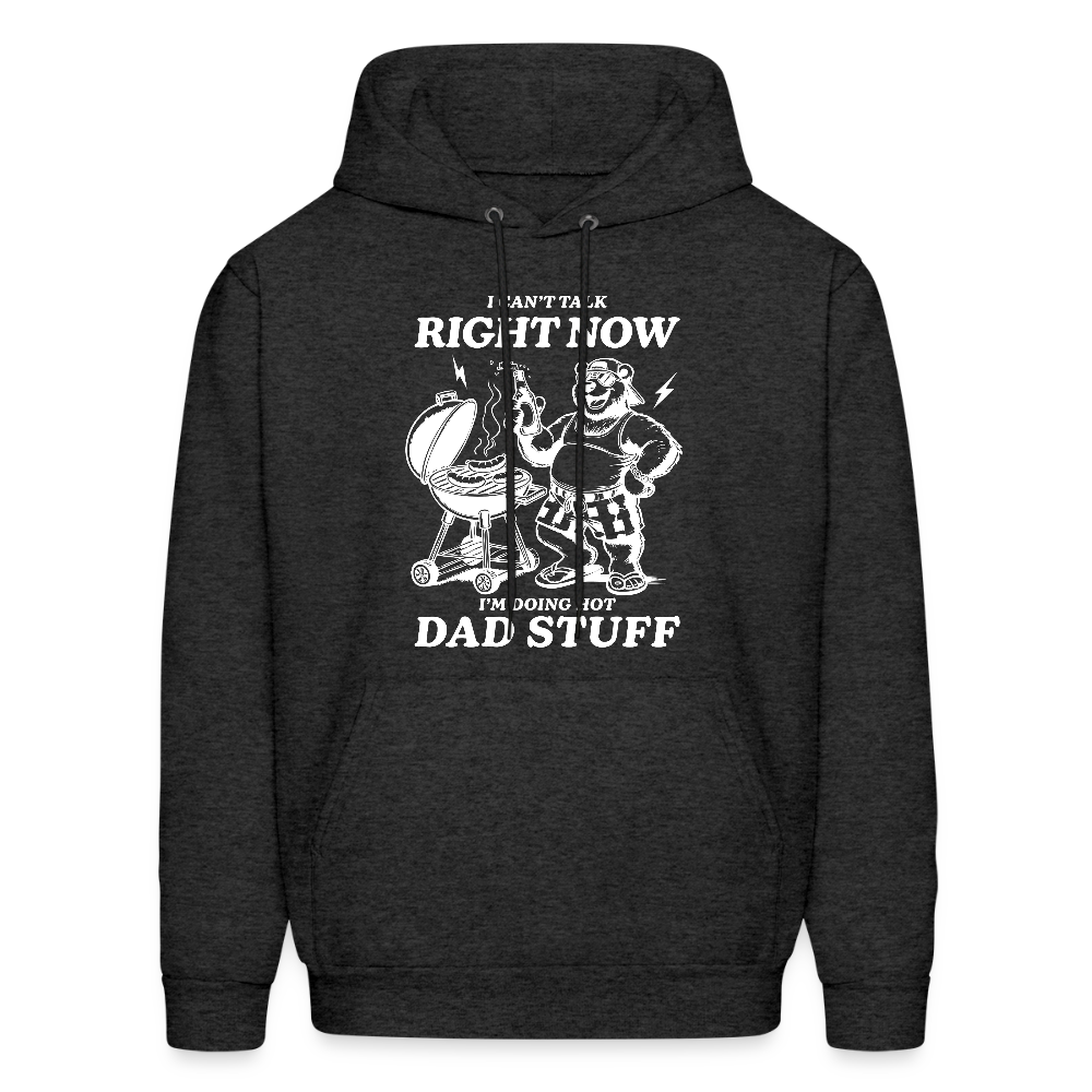 Doing Hot Dad Stuff BBQ Hoodie for Grilling Dads - charcoal grey