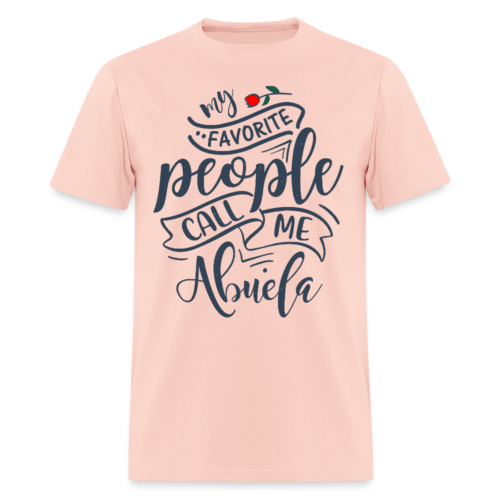 My Favorite People Call Me Abuela T-Shirt - blush pink