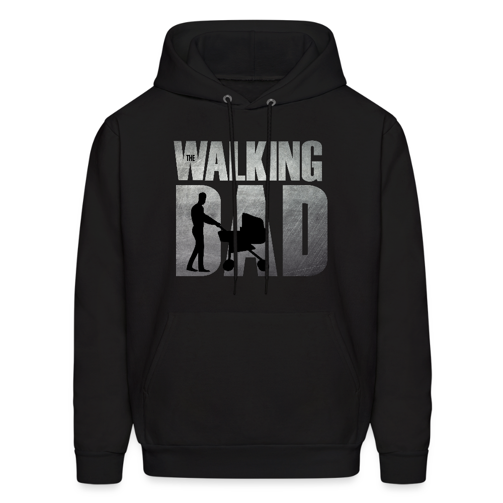 The Walking Dad Funny Hoodie for Dads - black