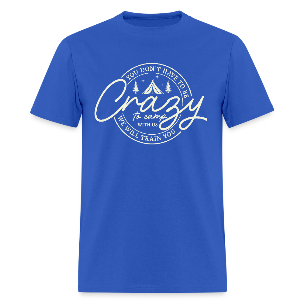 Crazy Camping T-Shirt - royal blue