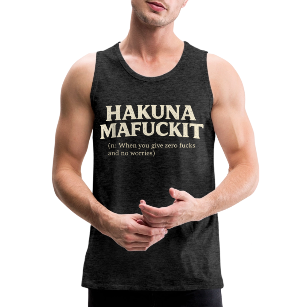 Hakuna Mafuckit Men’s Funny Graphic Tank Color: Black