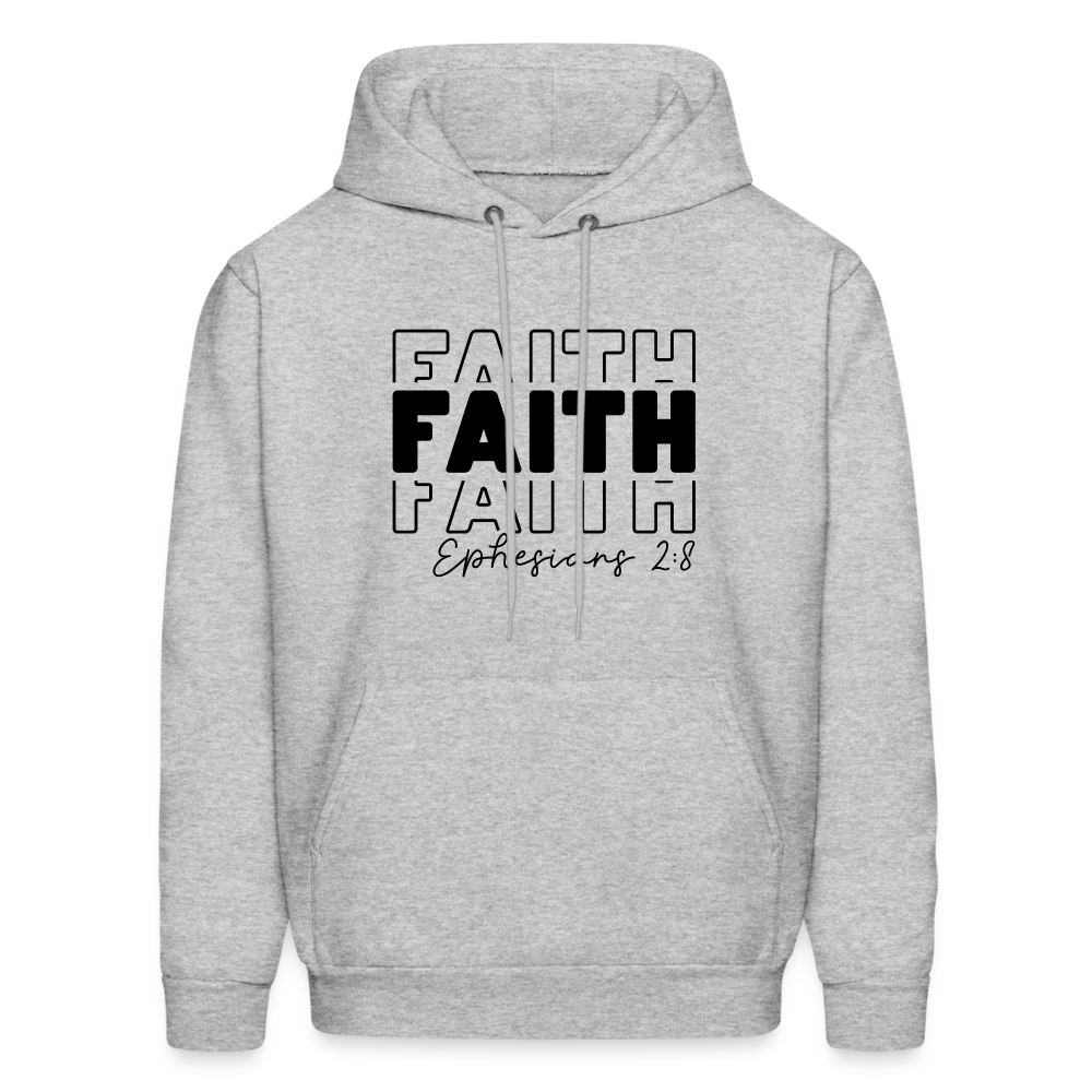 Faith Ephesians 2:8 Hoodie - heather gray