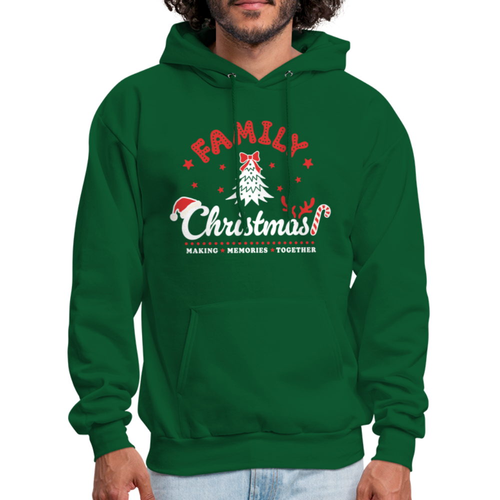 Family Christmas Making Memories Together Hoodie - forest green