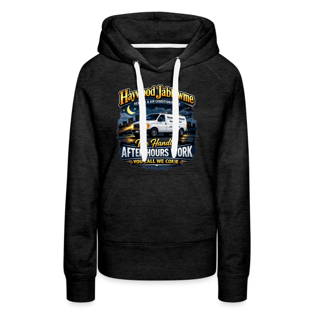 Haywood Jablowme Funny Women’s HVAC Hoodie Color: White