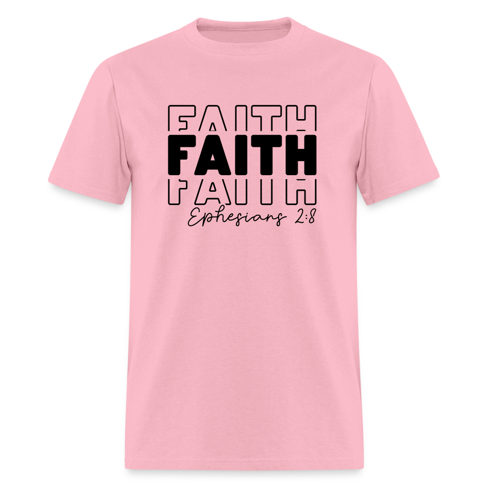 Faith Ephesians 2:8 T-Shirt - pink