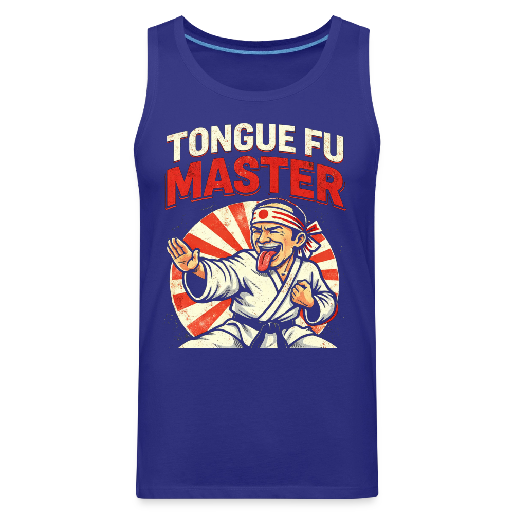 Tongue FU Master Tank Top Color: Royal Blue