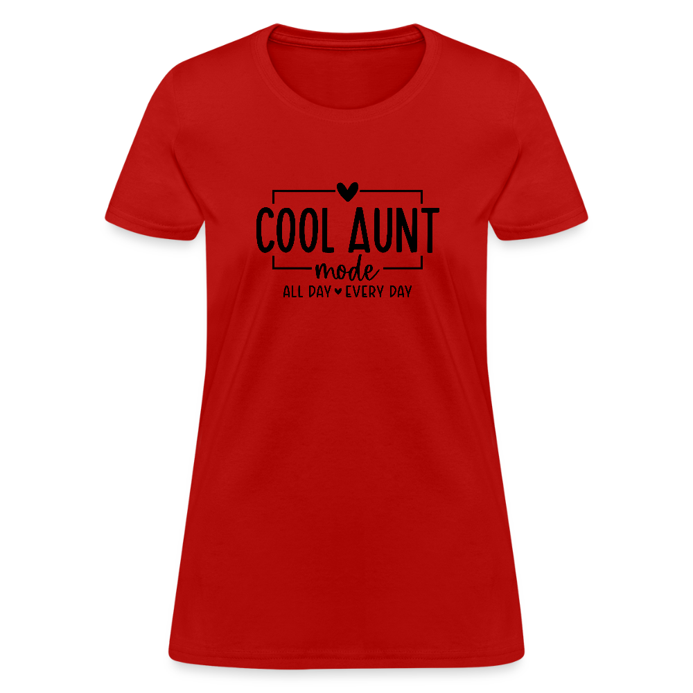 Cool Aunt Mode Women's T-Shirt - red