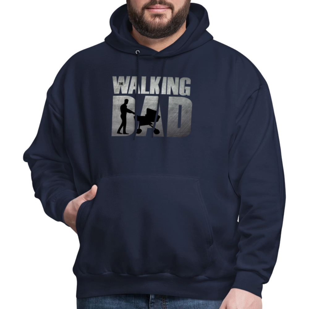 The Walking Dad Hoodie – Funny Zombie Parody with Stroller Graphic in Movie-Inspired Design Color: black