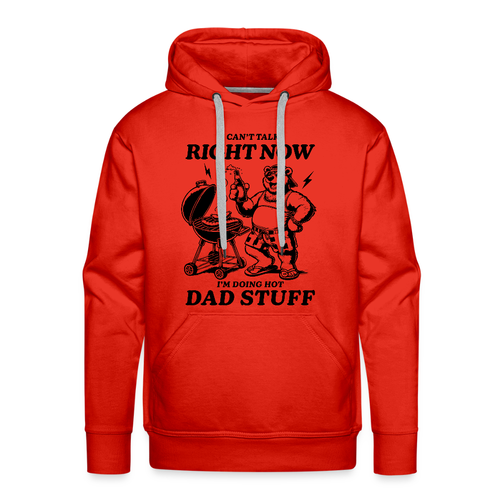 Doing Hot Dad Stuff (BBQ) Men’s Premium Hoodie - red
