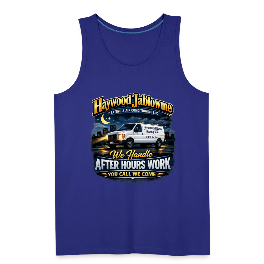 Haywood Jablowme Funny HVAC Tank Top Color: Black