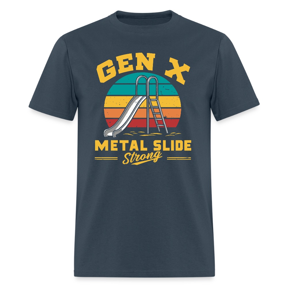 Gen-X Metal Slide Strong T-Shirt - blue dusk