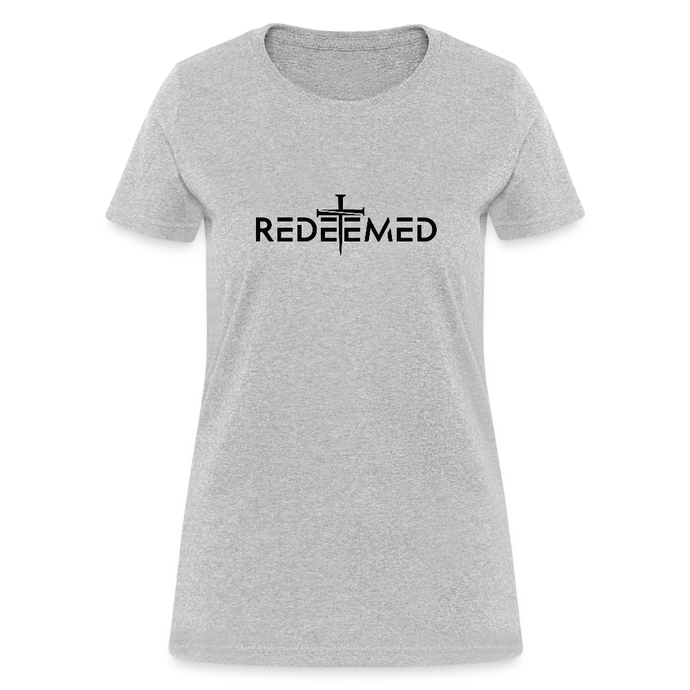 Redeemed Women's Contoured T-Shirt - heather gray