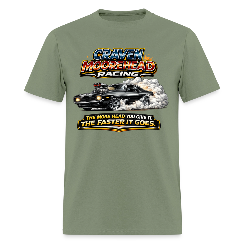 Craven Moorehead Racing T-Shirt Color: Military Green