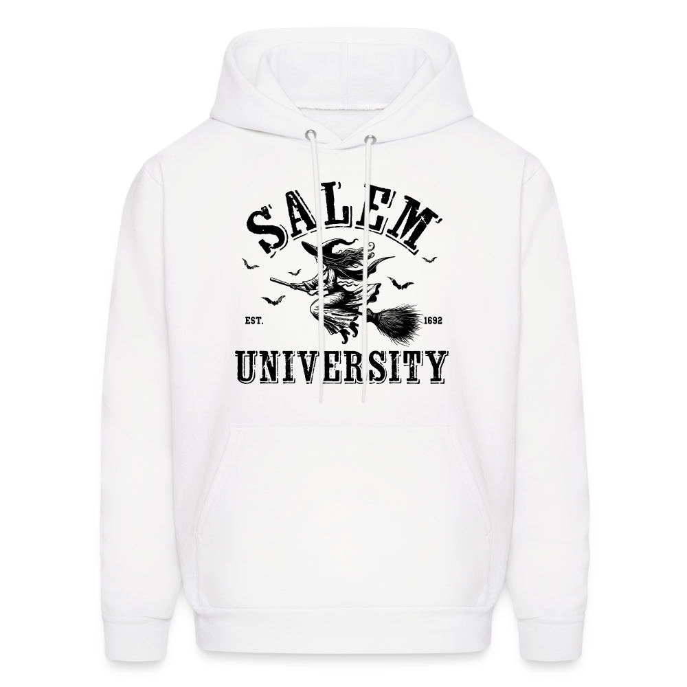 Salem University Hoodie (Halloween Witch Riding Broom) - white