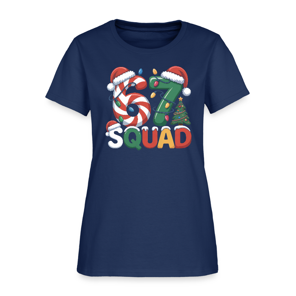 Six Seven Squad - Christmas 67 Women's T-Shirt - blue dusk