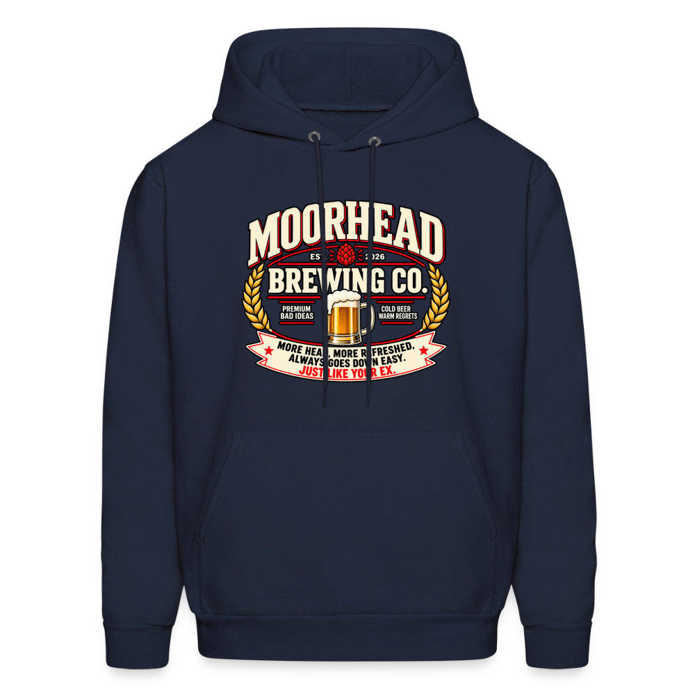 Moorhead Brewing Co. Hoodie Color: Navy