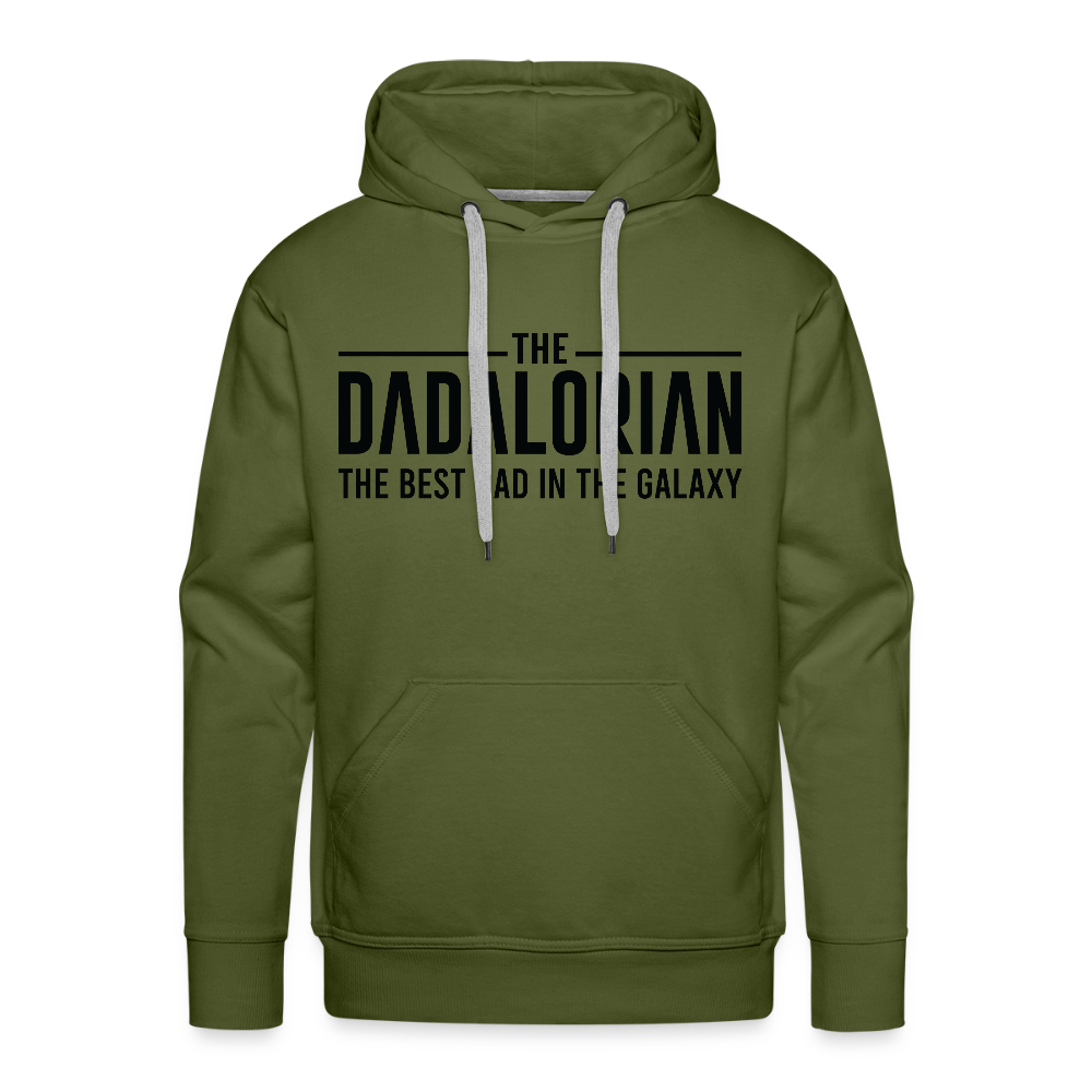 The Dadalorian The Best Dad in the Galaxy Men’s Premium Hoodie - olive green