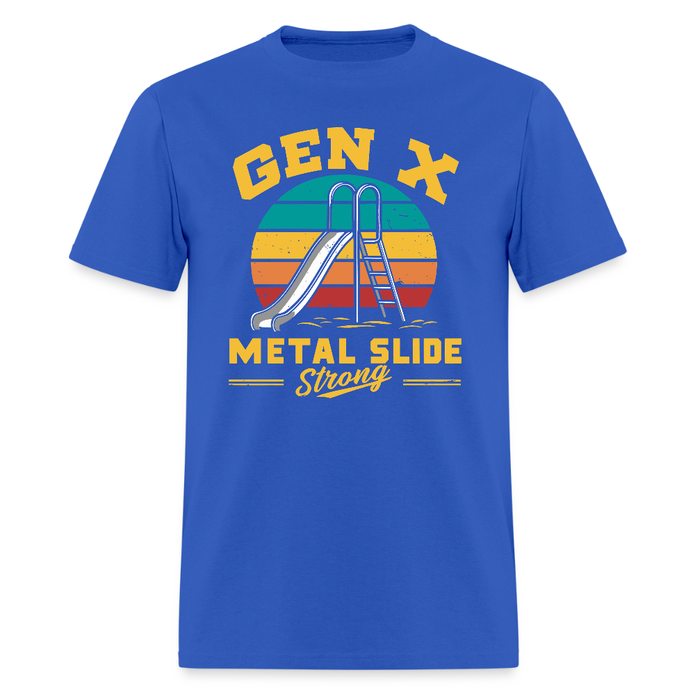 Gen-X Metal Slide Strong T-Shirt - royal blue