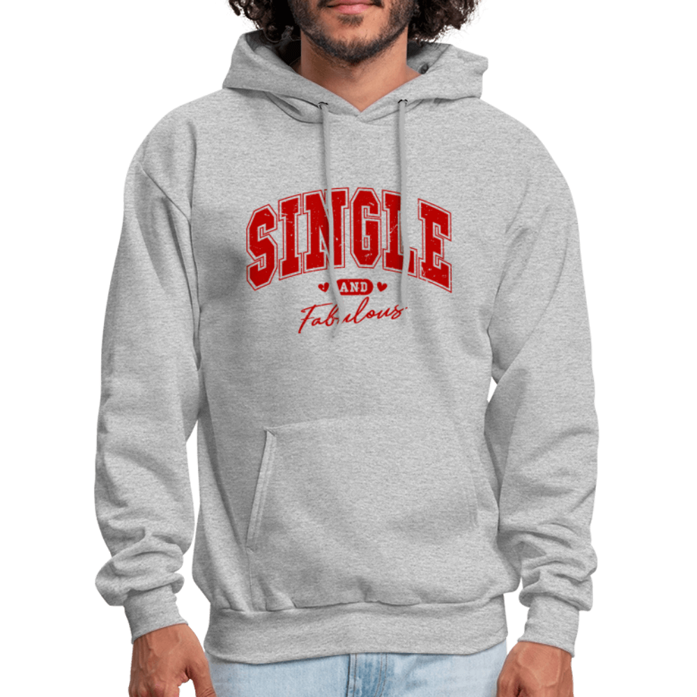 Single and Fabulous Hoodie - heather gray