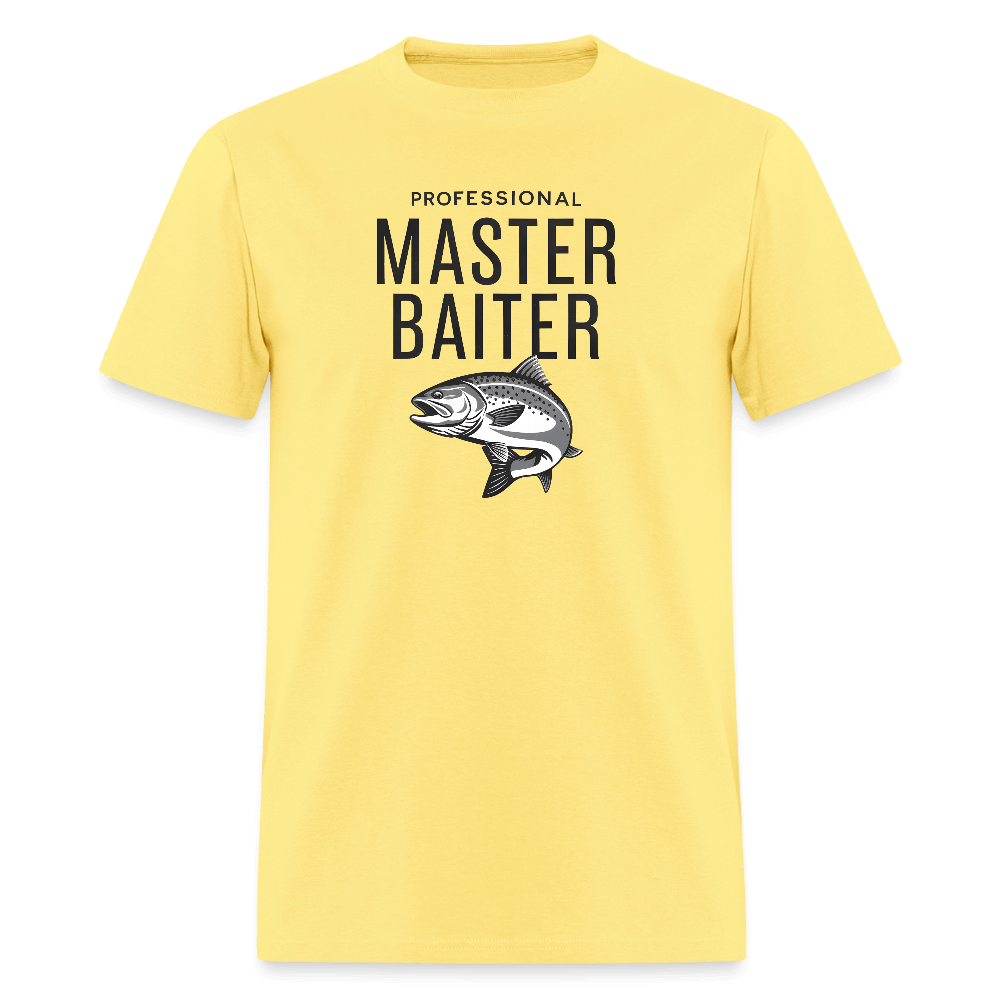 Professional Master Baiter Funny Fishing T-Shirt - cornsilk