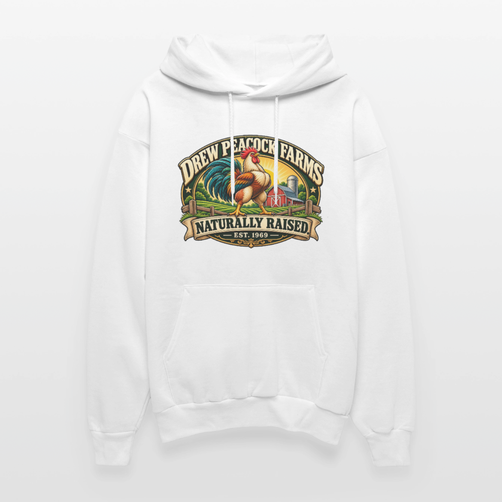 Drew Peacock Farms Hoodie - white