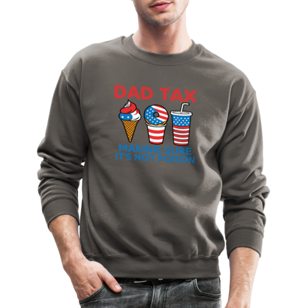 Dad Tax Sweatshirt (Red White Blue) - asphalt gray