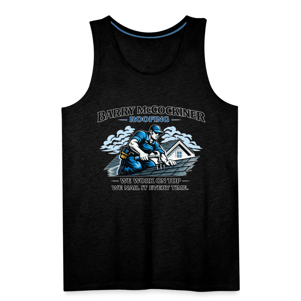 Barry McCockiner Roofing Funny Tank Top Color: Black