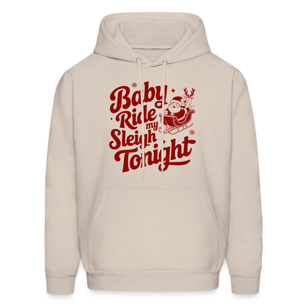 Ride My Sleigh (Naughty Santa) Hoodie - Sand
