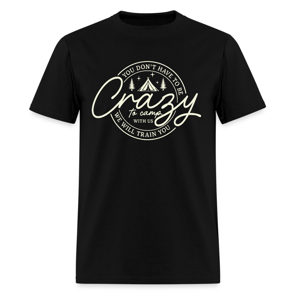 Crazy Camping T-Shirt - black