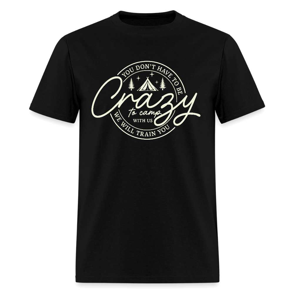 Crazy Camping T-Shirt Color: black