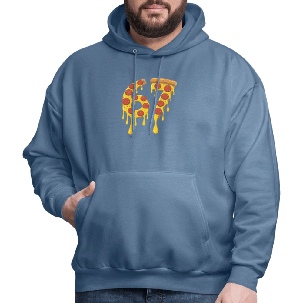 Six Seven 67 Pizza Hoodie Color: navy