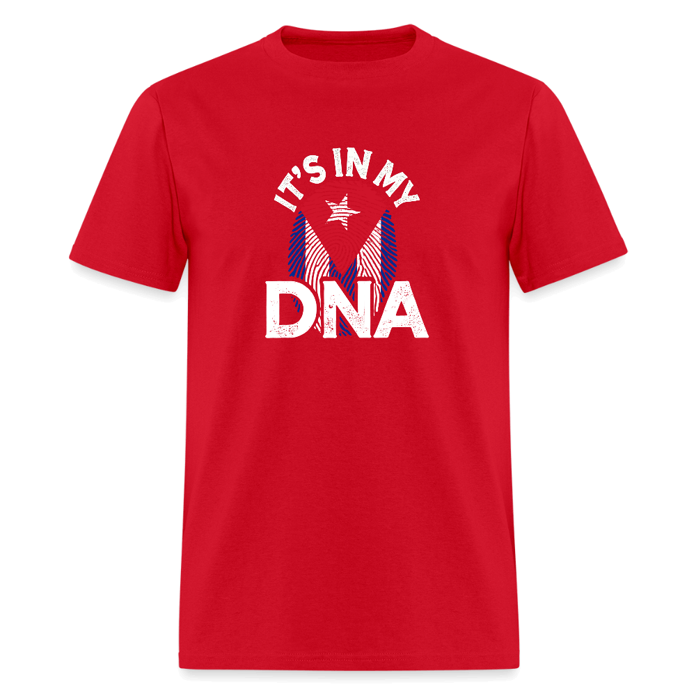 Cuba DNA Flag T-Shirt – Cuban Pride Tee Color: red