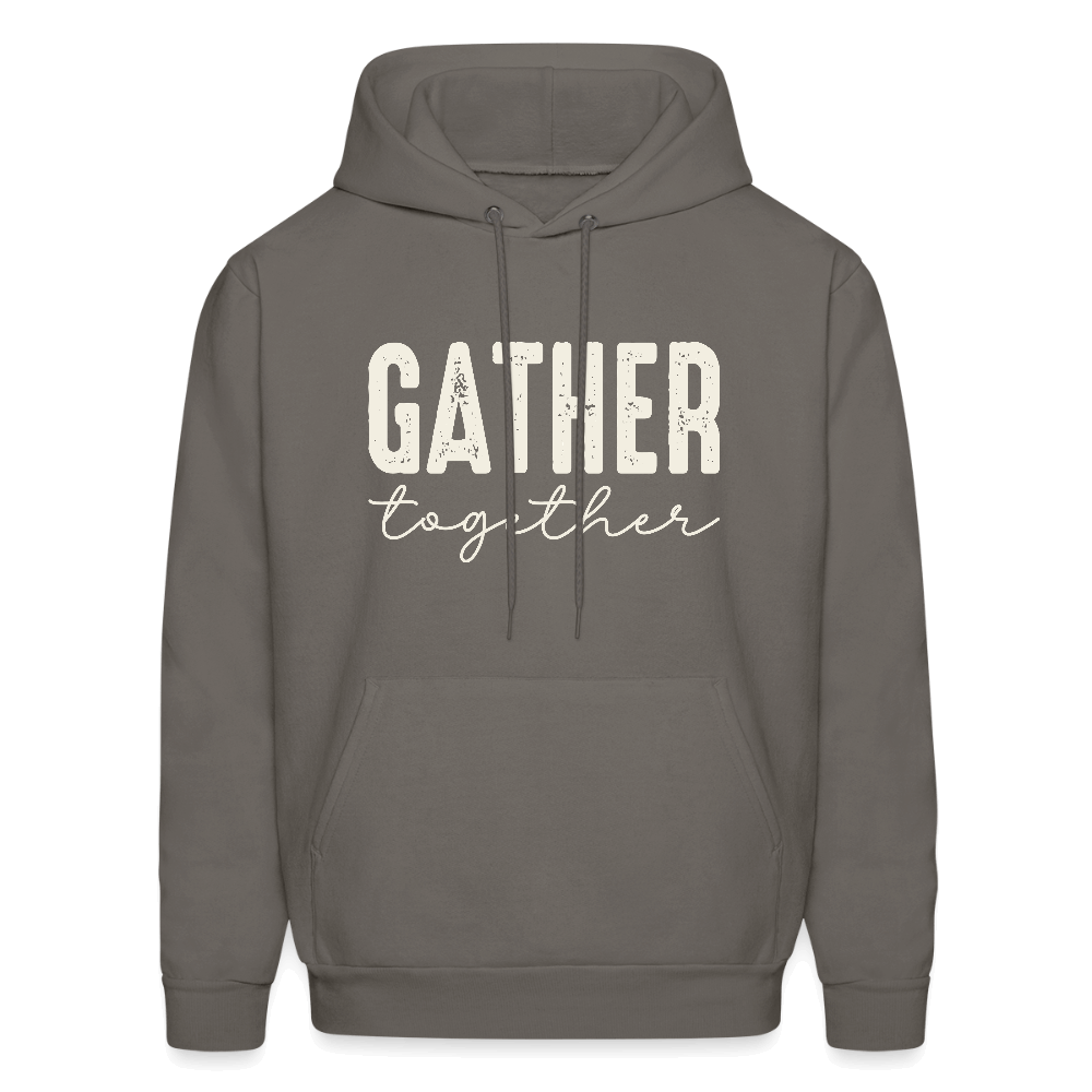 Gather Together (Thanksgiving) Hoodie Color: asphalt gray
