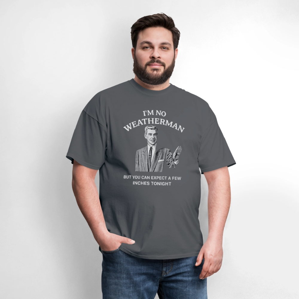 I'm No Weatherman T-Shirt – Funny Adult Humor Graphic Tee Color: dusk blue