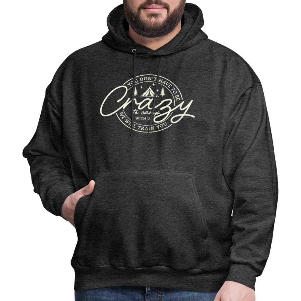 Crazy Camping Hoodie - charcoal grey