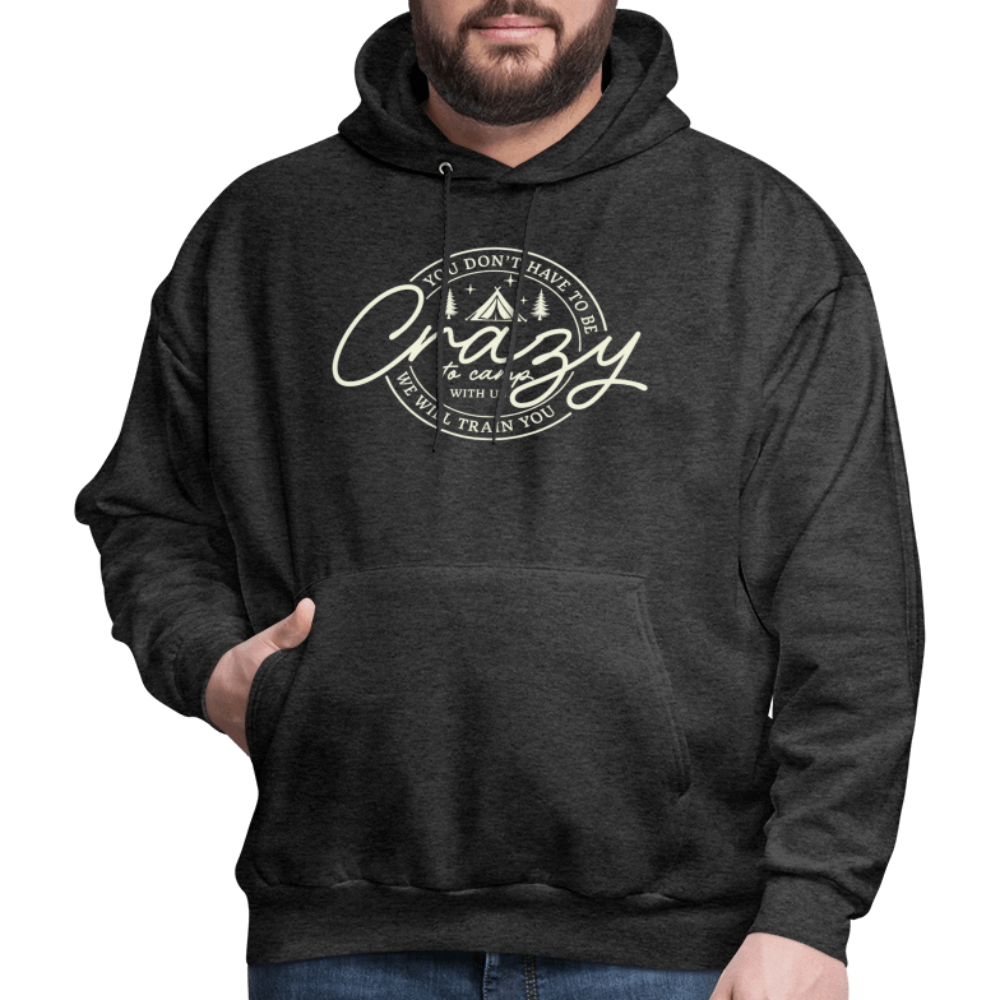 Crazy Camping Hoodie Color: forest green