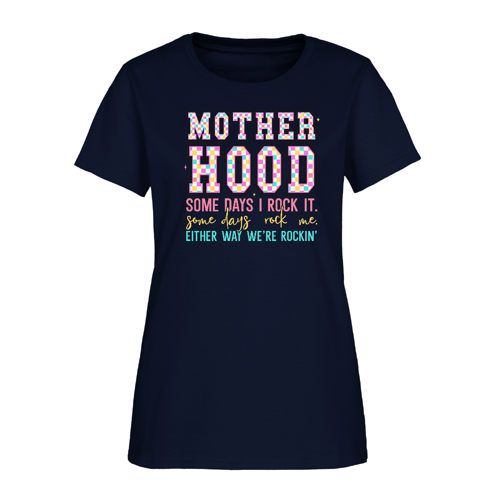 Motherhood We’re Rocking It Women’s T-Shirt Color: navy