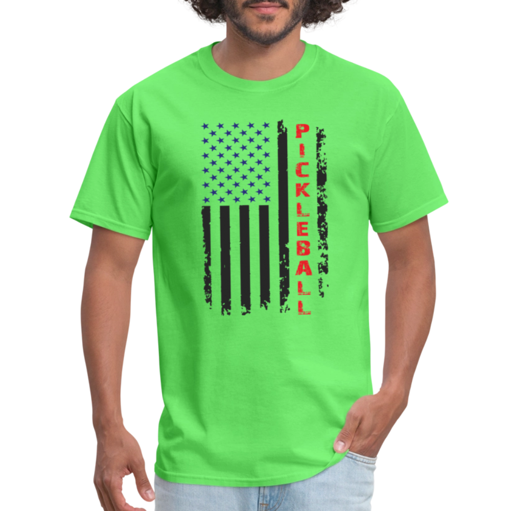 Pickleball Flag T-Shirt – American Pride with a Pickleball Twist - kiwi